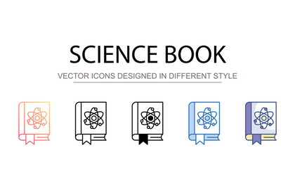 Science Book icon design with white background stock illustration