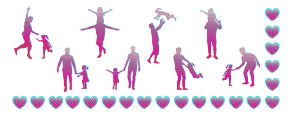 father's day illustration vector