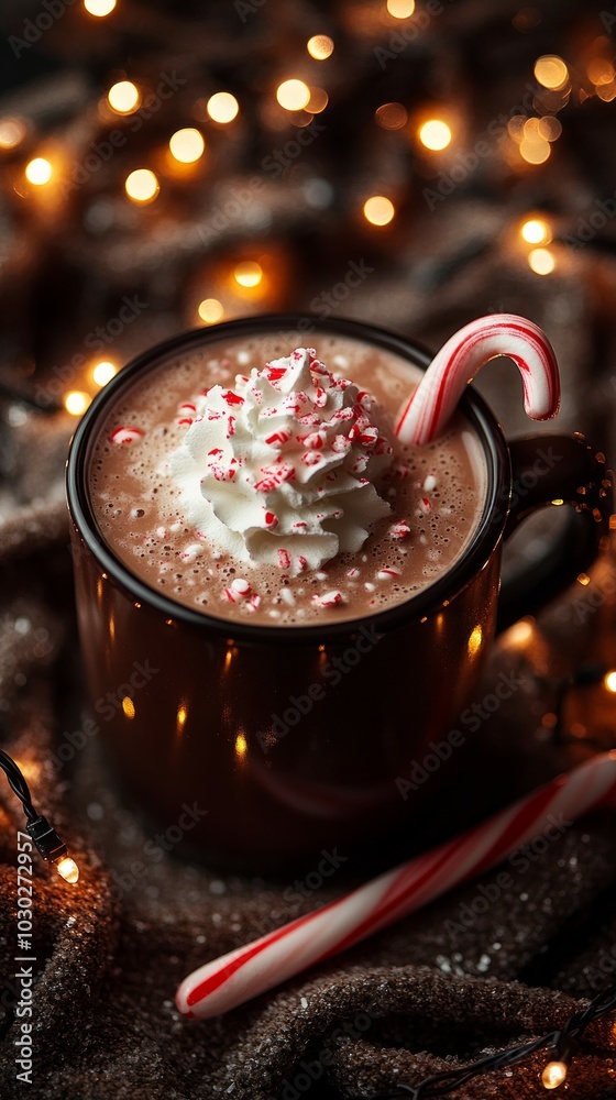 Poster Peppermint Bliss, Hot cocoa