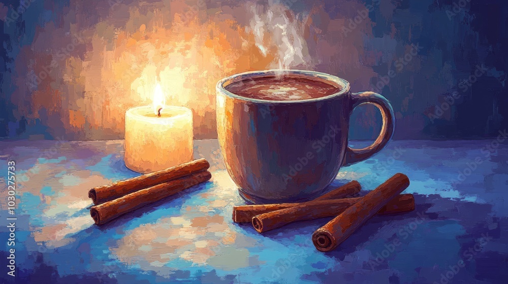 Poster Cocoa by Candlelight, Hot cocoa