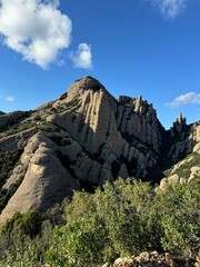 landscape with blue sky
