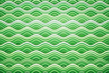 Wave pattern on green and white background