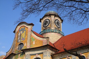 High school in Bytom city, Poland. Upper Silesia (Gorny Slask) region landmarks in Poland.