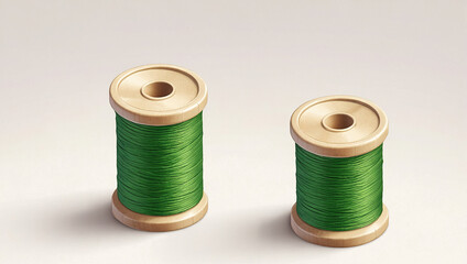 green thread spools 