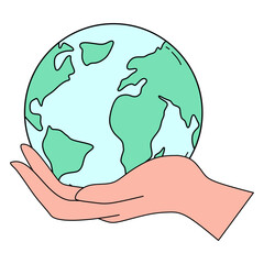 Hand Drawn Earth Day