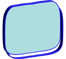 blue square button