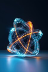 Intersecting lines of light symbolizing the interconnectedness of innovation