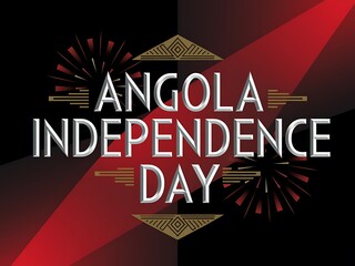 Fototapeta premium Graphic Design for Angola Independence Day Celebration