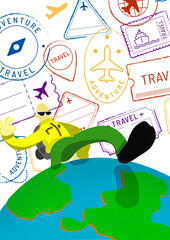 hand drawing the world