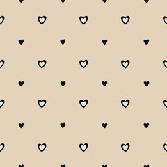 Charming Heart Motifs: Contemporary Seamless Patterns for Colorful Backgrounds and Unique Textiles

