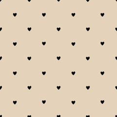 Vibrant Digital Artwork: Seamless Heart Patterns with Cute Motifs for Stylish Print and Fabric Designs

