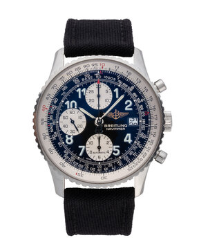 Breitling, self-winding chronograph, steel case. Navitimer model, year 2001. Milan. Italy_ August 10_2024
