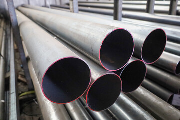 steel pipe product group square pipe Construction steel products such as black steel pipes, image...
