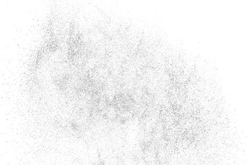 Distressed black texture. Dark grainy texture on white background. Dust overlay textured. Grain noise particles. Rusted white effect. Grunge design elements. Vector illustration, EPS 10.
