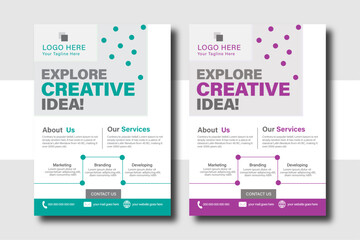 modern business flyer template, abstract business flyer and creative design.Flyer template layout design.a4 flyer template, modern business flyer template,  promotion, advertise,new digital marketing.