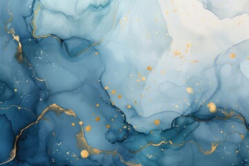 Fototapeta premium Eid mubarak watercolor background backgrounds blue accessories.