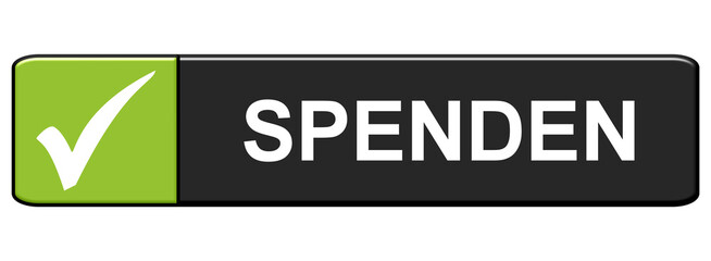 Fototapeta premium Web Button zeigt Spenden