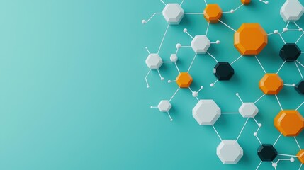 Intersecting patterns representing the collaboration between different business sectors