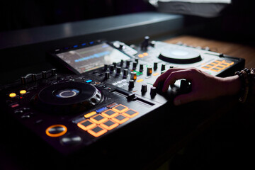 Audio Mixing Console in a Recording Studio with advanced sound production capabilities