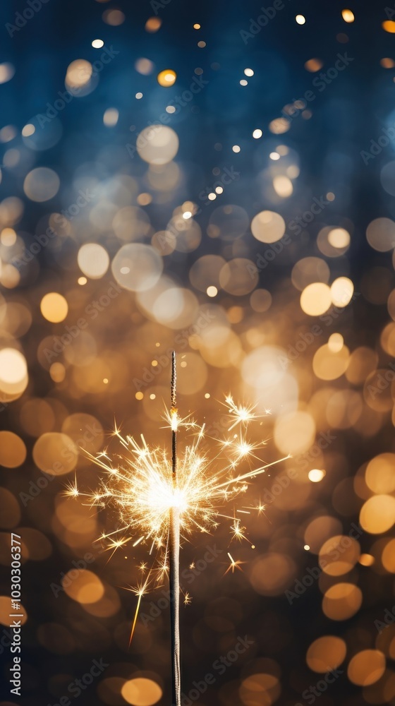 Poster Fireworks sparkler outdoors sparks.