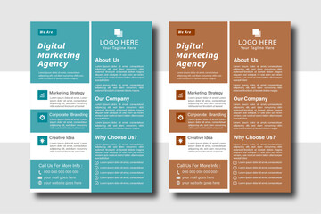 modern business flyer template, abstract business flyer and creative design.Flyer template layout design.Template vector design for Magazine, Poster, Corporate Presentation, Portfolio, Flyer, layout,