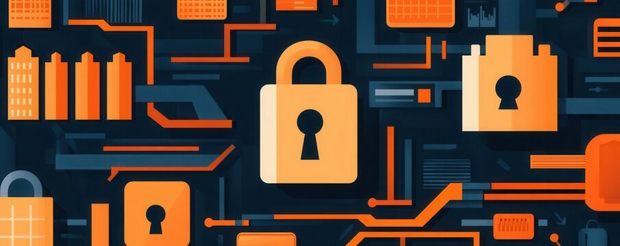 Infographic displaying cybersecurity best practices, with tips for strong passwords, multifactor authentication, and regular updates