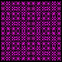 Pattern. Pink and dark purple geometric pattern. Ornament 
