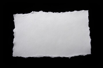 White paper on black background silhouette