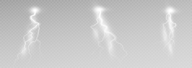 Naklejka premium Raindrops on transparent background. Storm with rain and white cloud isolated on transparent background. Downpour, hail rainy weather. png
