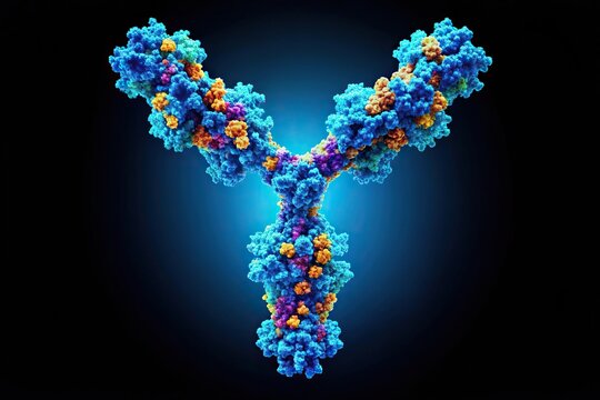 Immunoglobulin Y shaped protein silhouette