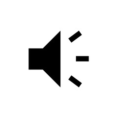 Minimalist Sound Icon - Speaker Symbol
