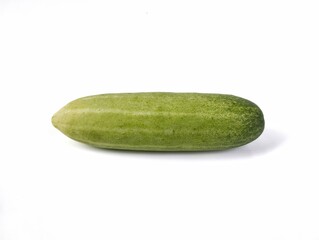 Fresh cucumber isolated on white background 