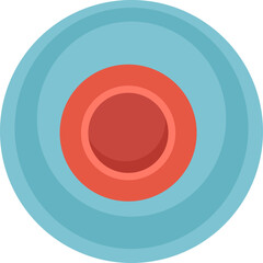 Flat illustration of handmade pottery bowl with crafting tools and equipment on a desk. Creative activity in workshop environment, concept of DIY and craft work for hobbyists children.