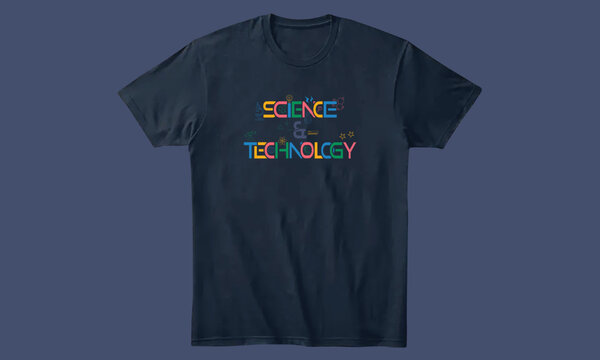 Science and technology T Shirt Design, world science day typography t-shirt design,