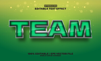 Team Football editable text effect in new modern trend style