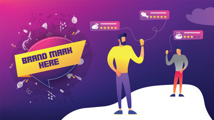 Hunger Solved: Colorful Mobile Food Ordering Poster
