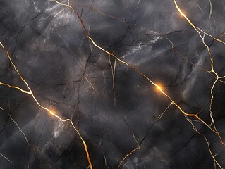 Elegant black marble with striking golden veins creates a luxurious backdrop for various design projects.