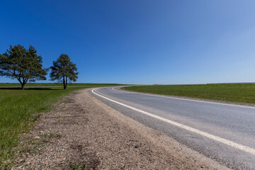 paved road for transport in rural areas
