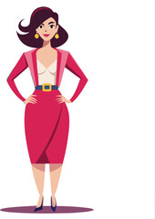 stylish modern women vector illustration graphic design
