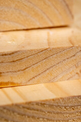 edged board made of pine wood for construction works