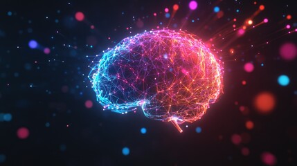 Microchip Neural Network Brain Concept