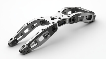 Fototapeta premium 3D rendering of a CAD model of a robotic gripper.