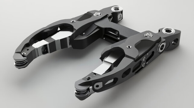 3D rendering of a CAD model of a robotic gripper.



