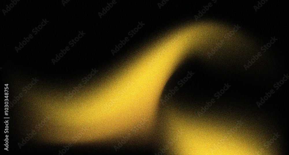 Aufkleber golden gradient noise grain background with vibrant hues blending into a black backdrop, creating a 