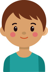 Cute boy cartoon vector illustration
