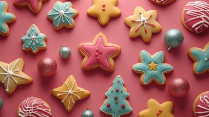 Colorful Christmas Cookies Collection