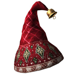Festive Elf Hat with Bell for Holiday Cheer and Decoration