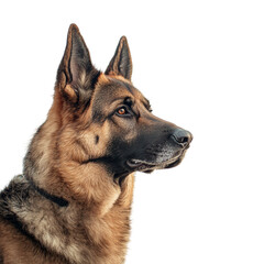 german shepherd dog on transparent background