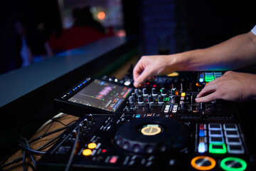 Audio Mixing Console in a Recording Studio with advanced sound production capabilities