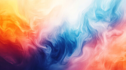 Obraz premium Abstract gradient background featuring a blend of red, green, blue, and orange color textures. Includes color codes and a blurred, fluid seamless pattern resembling a blue sky.
